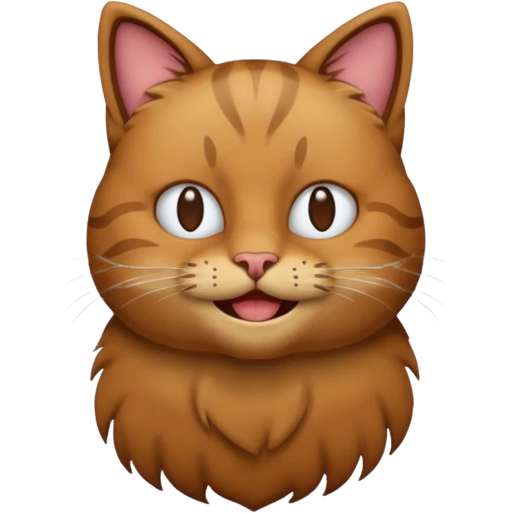 default ios man emoji head, with the body of a cat, not as a head emoji