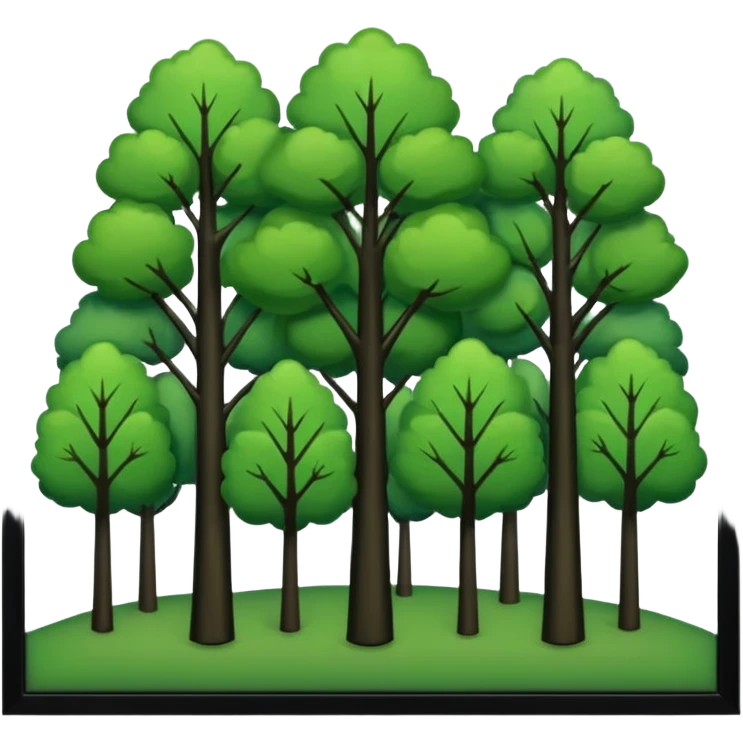 In our hometown, there’s plenty of trees emoji