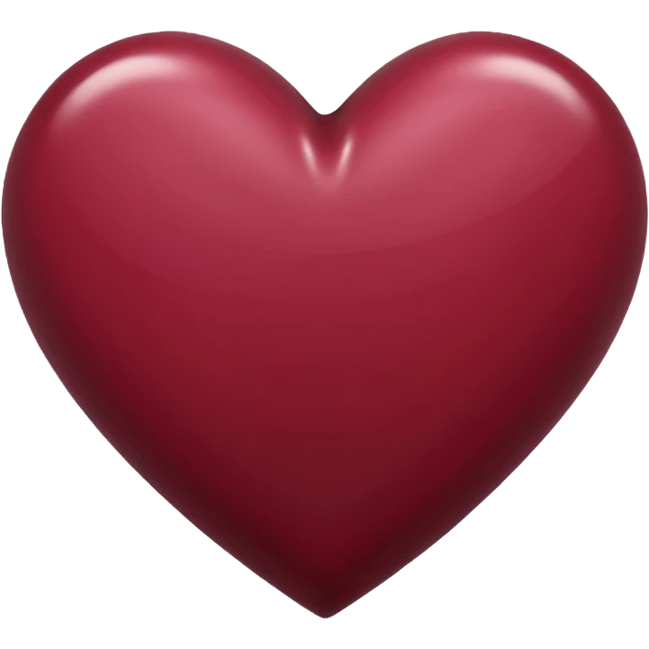 Maroon heart emoji