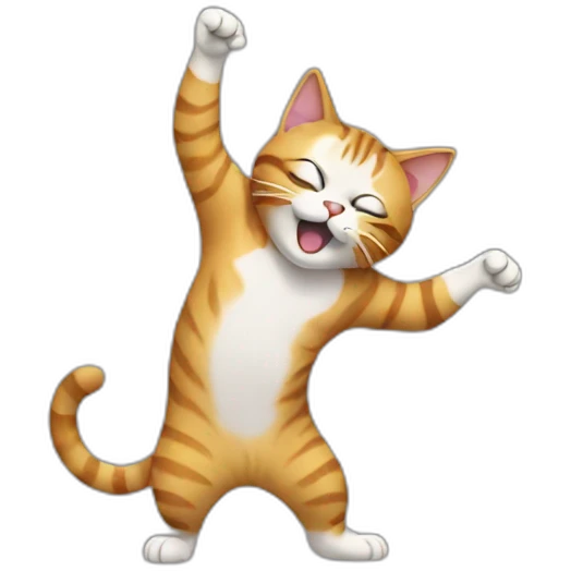Cat doing dab  emoji
