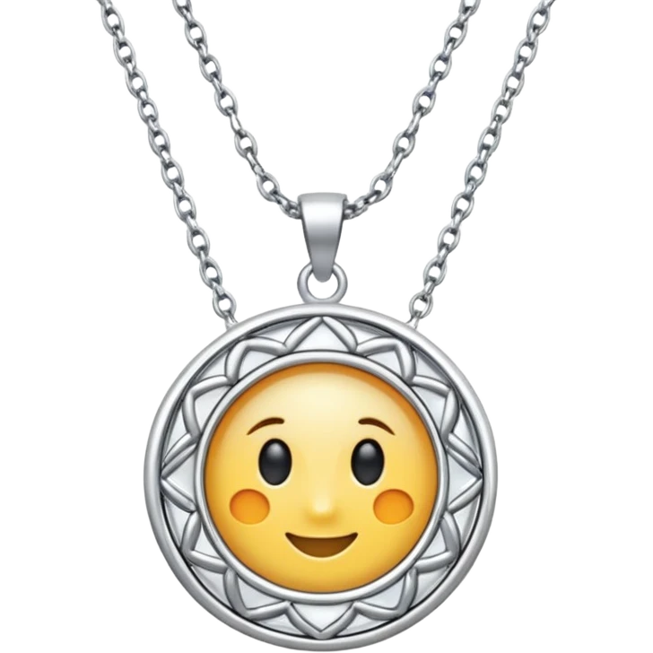 silver necklace emoji