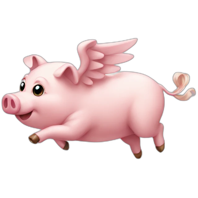 Flying pig emoji