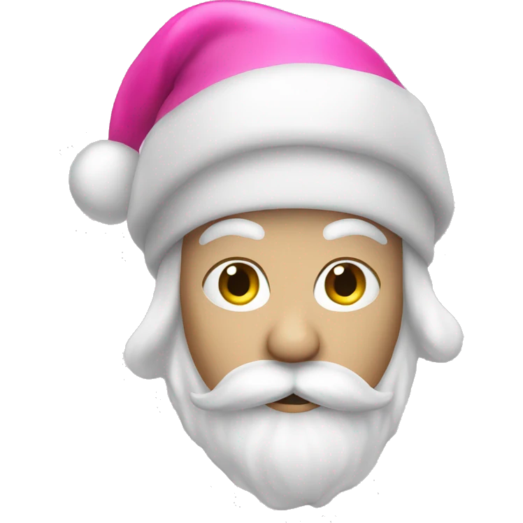 Pink Santa hat emoji