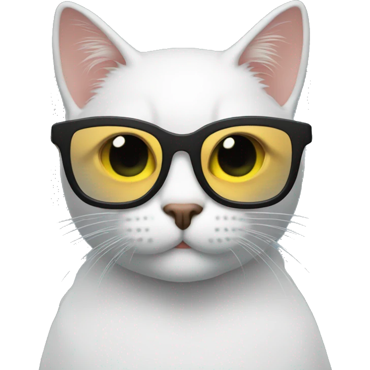 Gato con gafas de fiesta  emoji