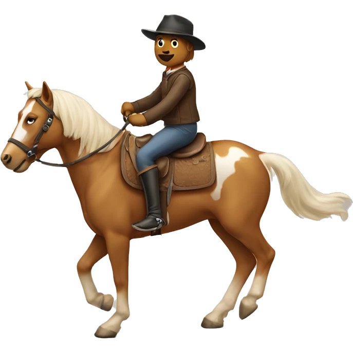 dog riding horse emoji