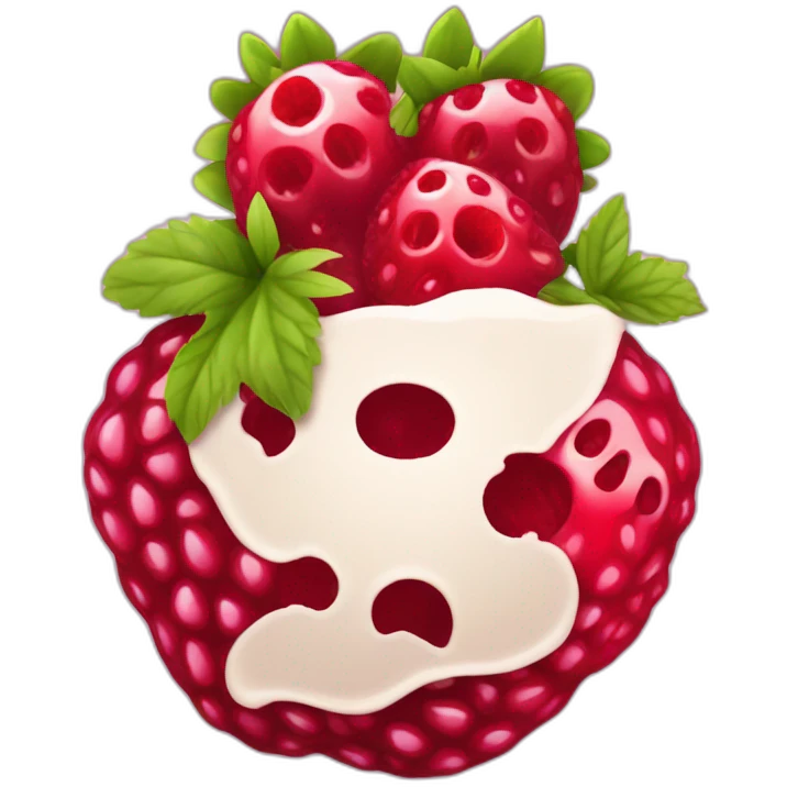 Fraise framboise mirtilles emoji