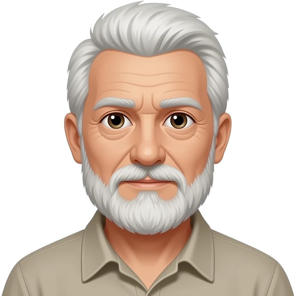 Mullet with flare, a bit old, 5 o’clock shade beard emoji