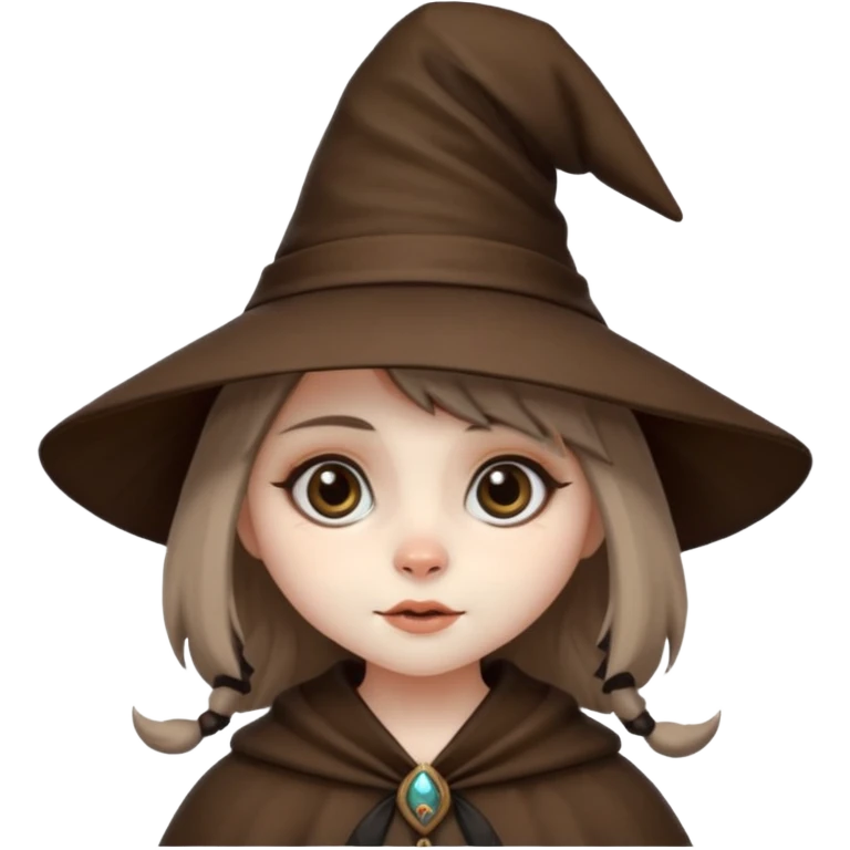 cute raccoon witch girl emoji