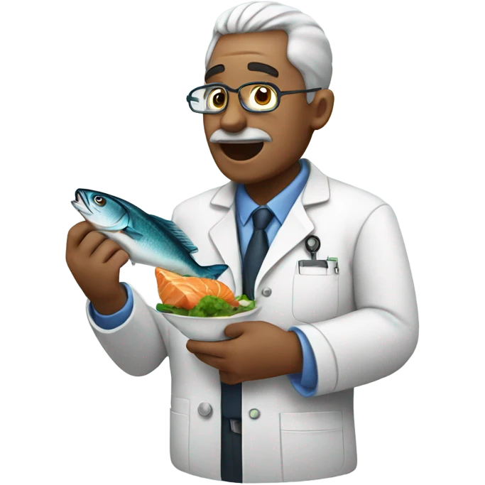 Doc eating a fish  emoji