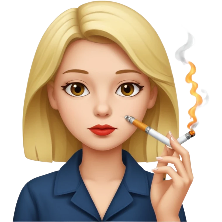 Girl smoking emoji