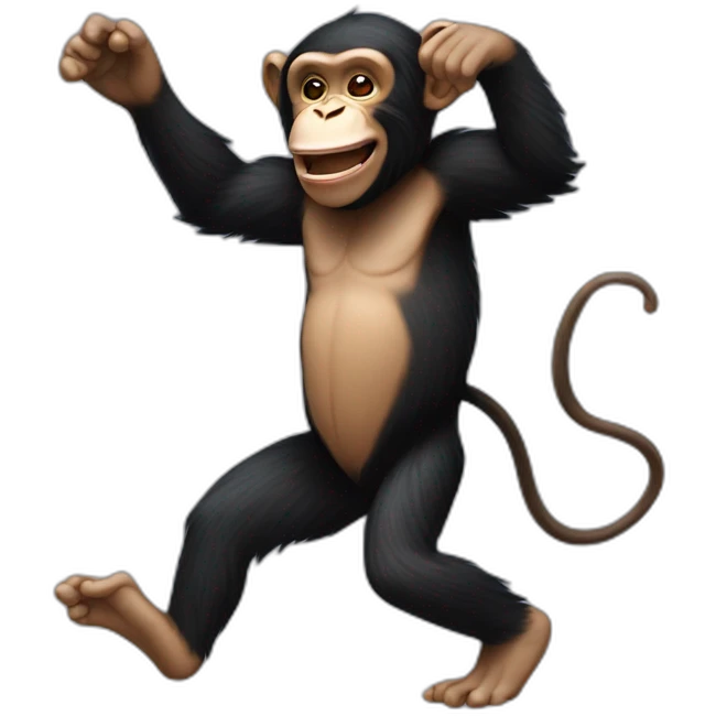 dancing chimpanzee emoji