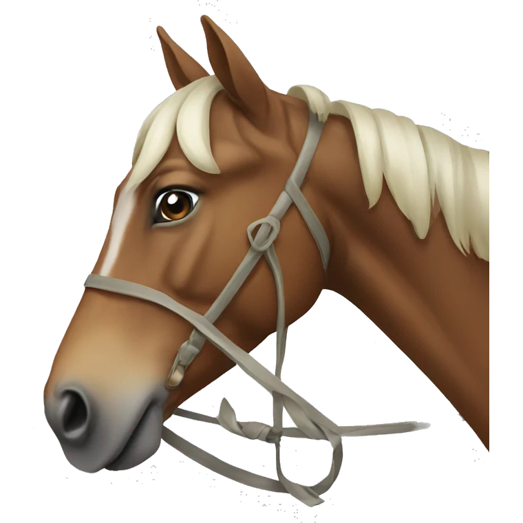 Horse with an bow emoji