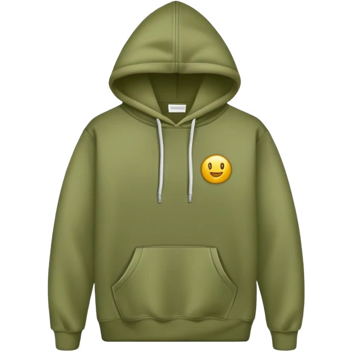 olive green hoodie emoji