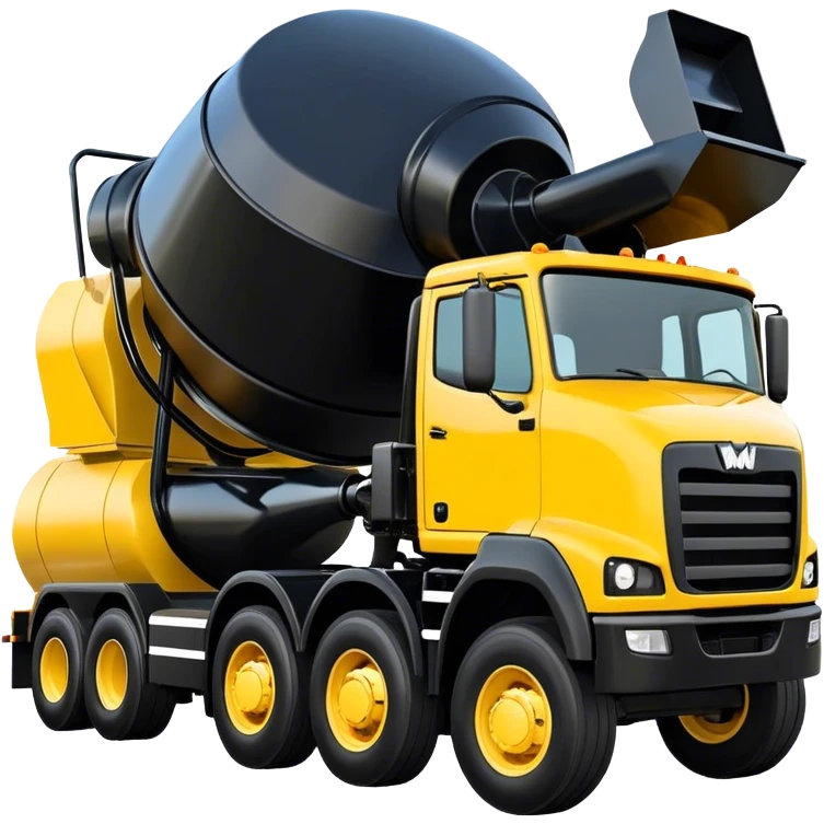 Cement Mixer - Mack Granite (Model Year: 2022) (Iconic colour: Yellow and black) emoji