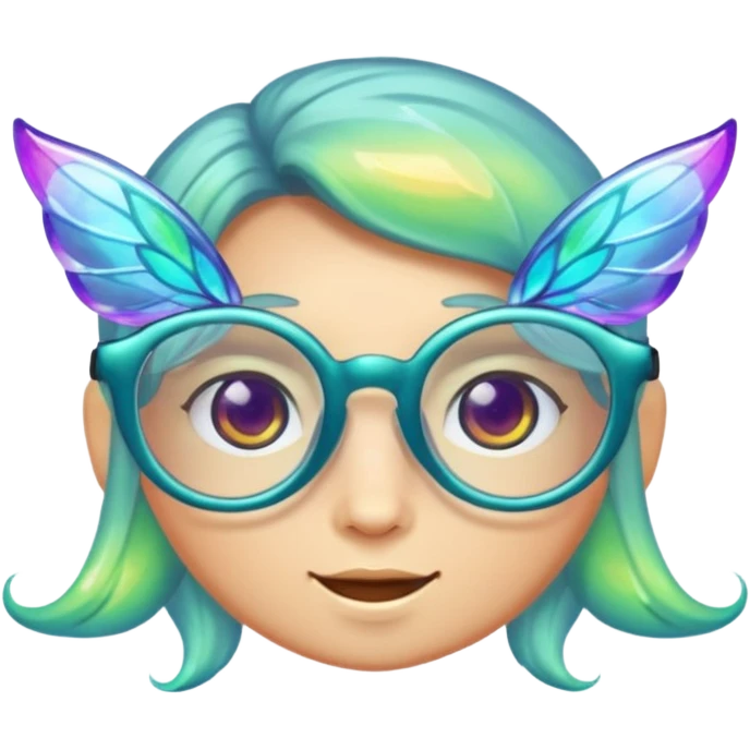 glasses with fae emoji