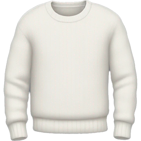 white sweater emoji