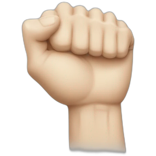 Weak white arm emoji