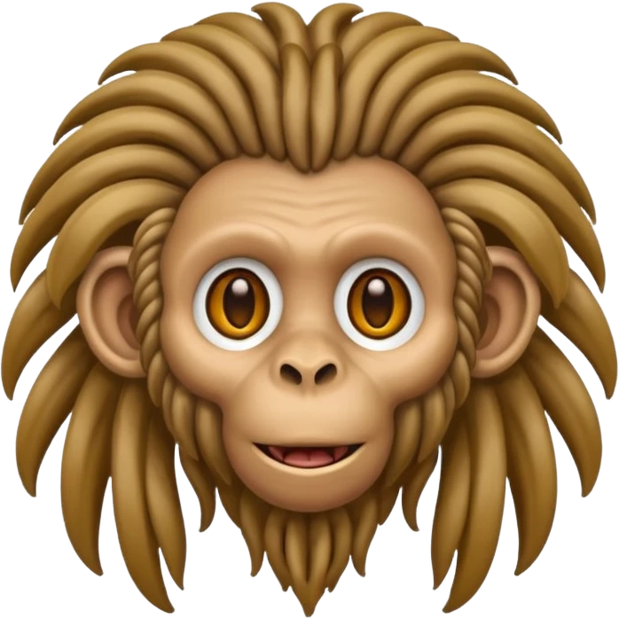Monkey with dreads emoji
