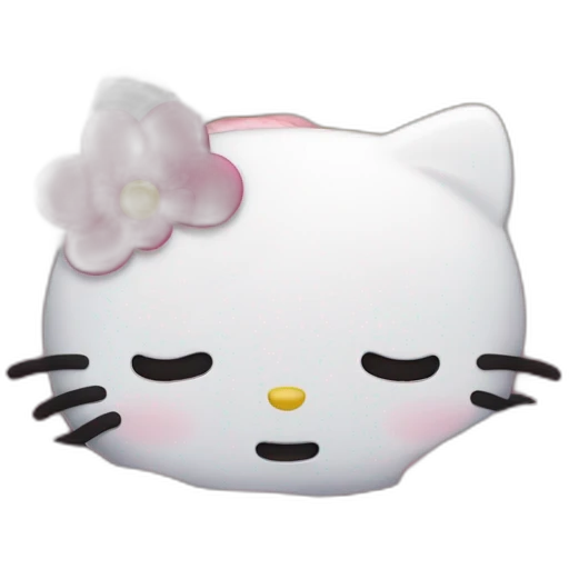 Hello kitty sleeps emoji
