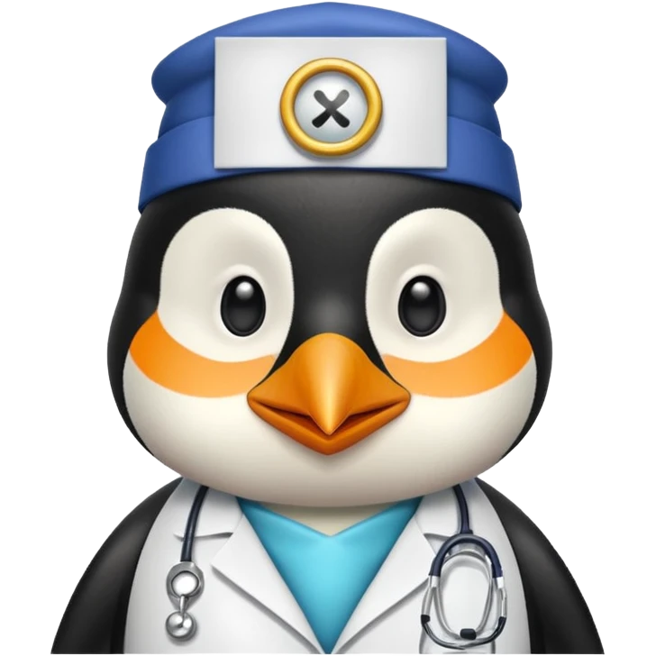 doctor penguin emoji