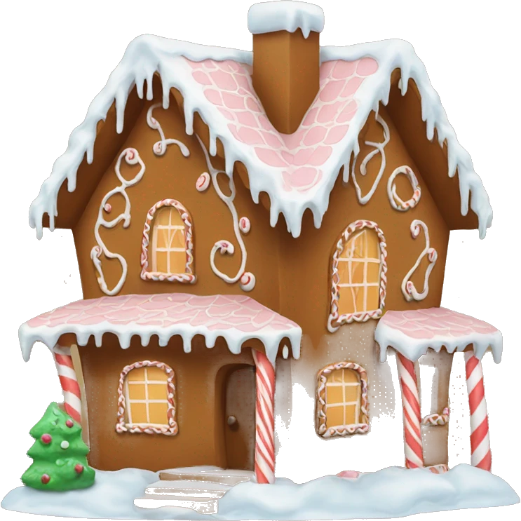 Gingerbread house emoji