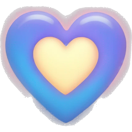 Glowing heart outline  emoji