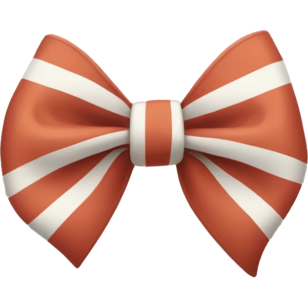Stripped bow emoji
