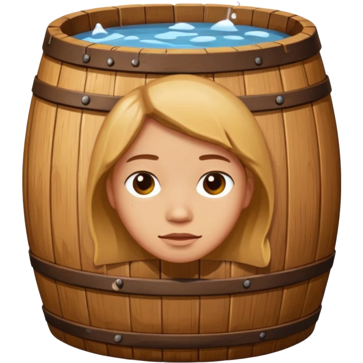 Personagem chaves dentro de seu barril  emoji