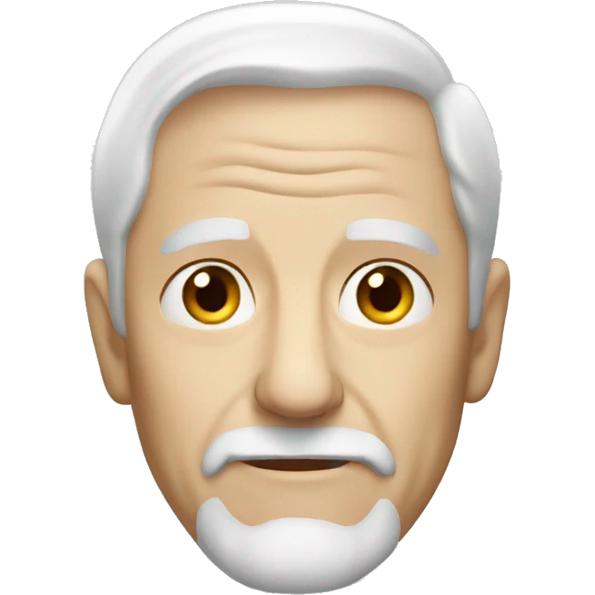 white hair old man  emoji