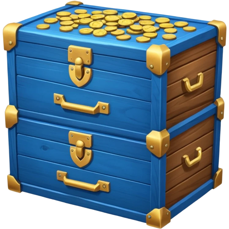 chest of blue coins emoji