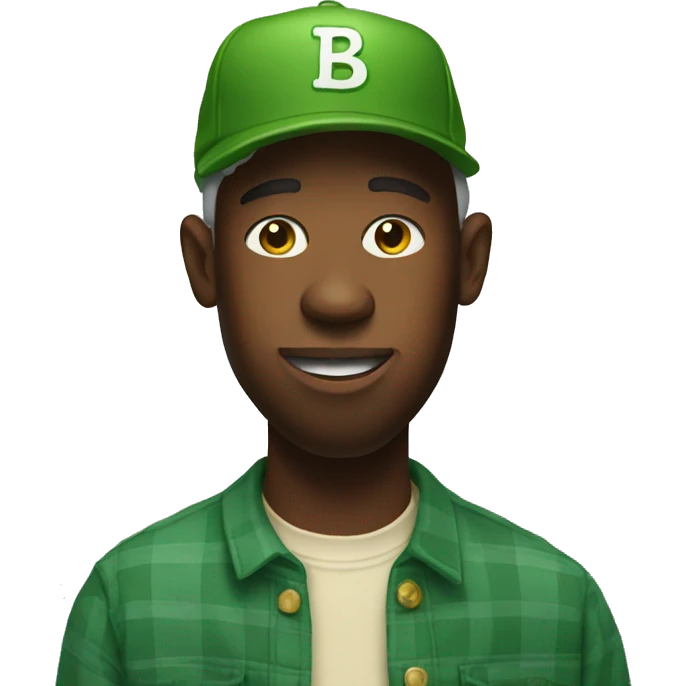 Tyler the creator holding a pickle jar emoji