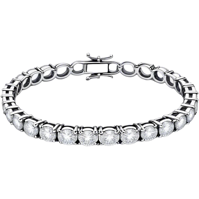 Diamond tennis bracelet emoji