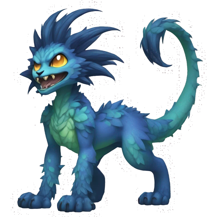 Anthro cool edgy Vernid-WickerBeast-Fakémon Full Body emoji