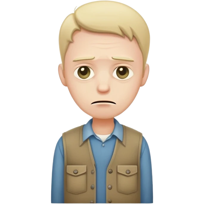 poor man with sad facial expression and empty pockets emoji