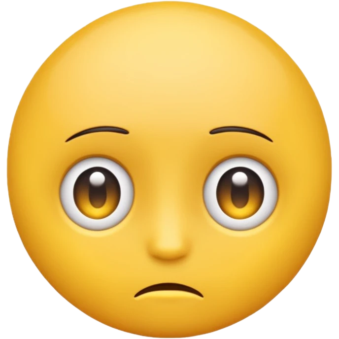 emoji with *NO* eyebrows staring into your soul  emoji