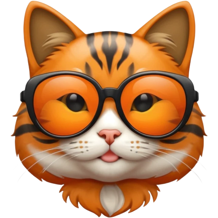 Cat wearing sunglasses emoji
