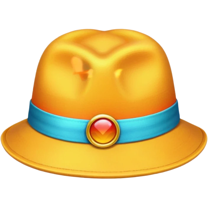 colorful hat emoji