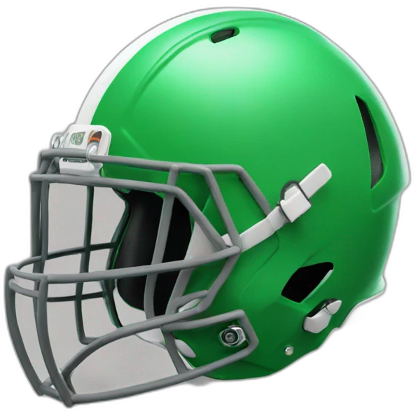 green robot football helmet emoji