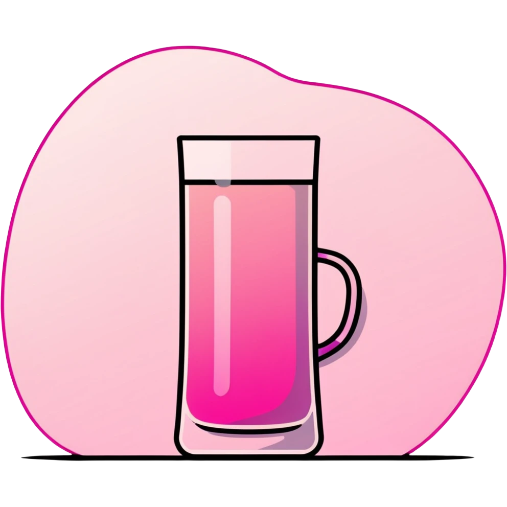 human silhouette, transparent glass with bright pink gradient from #FF335F to #FF99AA, shadows and highlights, minimalistic emoji