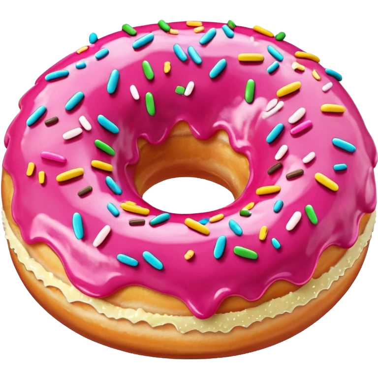Donut with Pink Frosting emoji