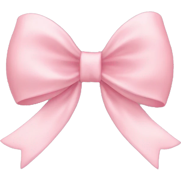 pastell rose bow  emoji