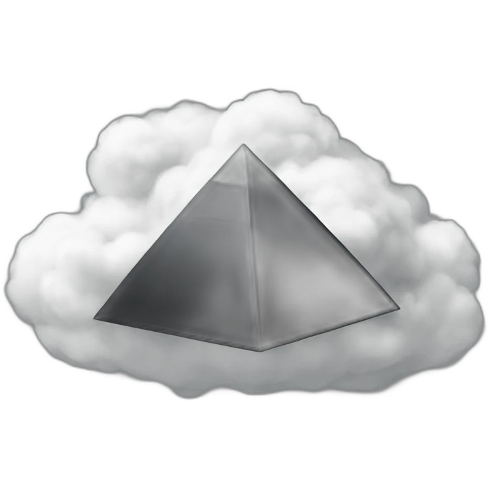 a-big-black-pyramid-on-a-cloud emoji