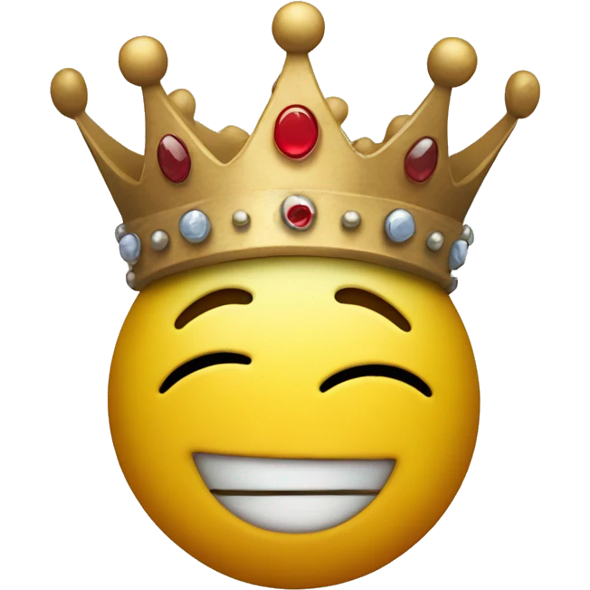 smiley with a crown emoji