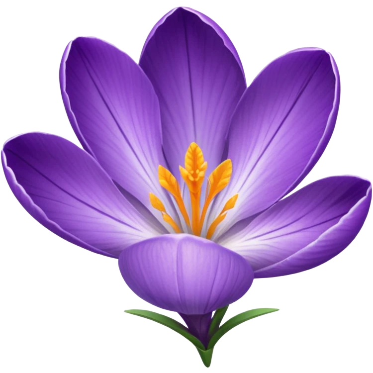 purple crocus blossom emoji
