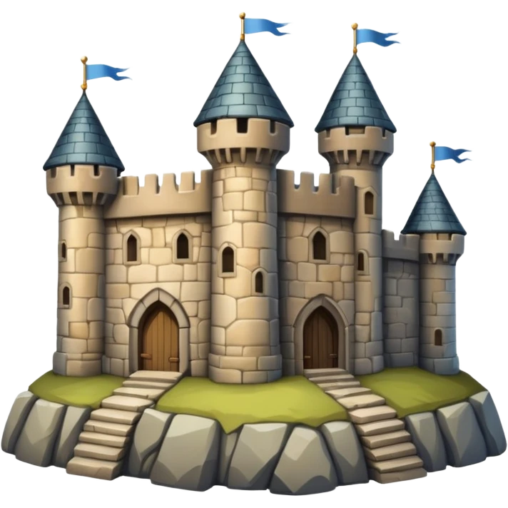 old castle emoji