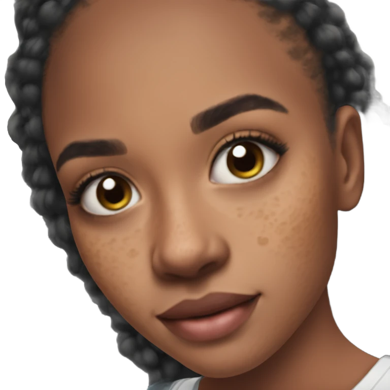 Hyperpigmentation meme girl from tiktok emoji