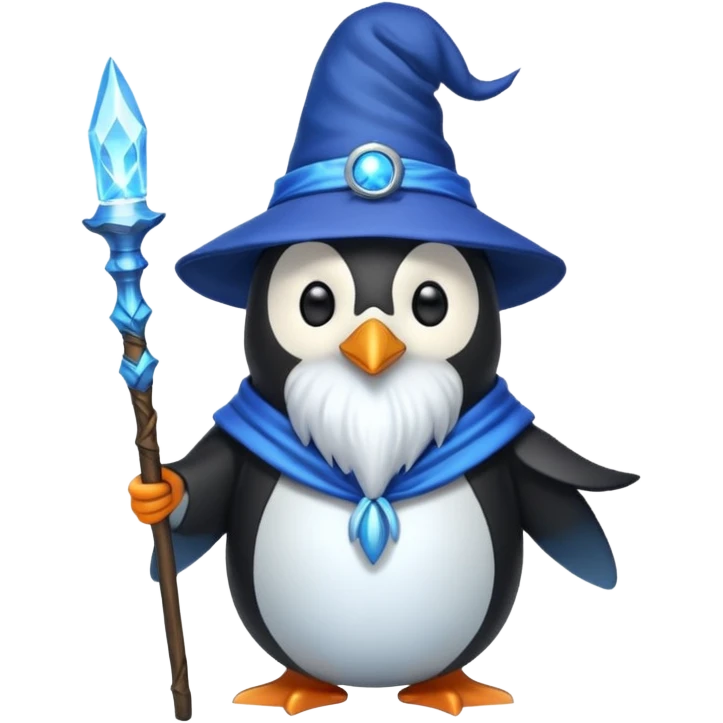 Penguin Wizard emoji
