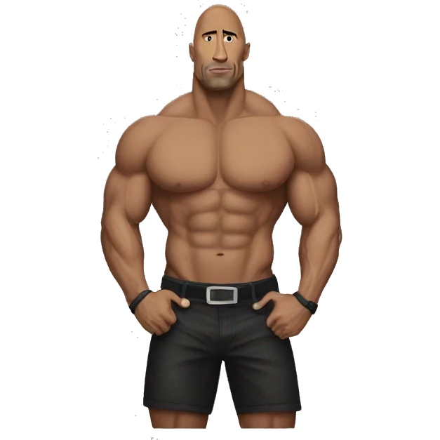 the rock was slim emoji