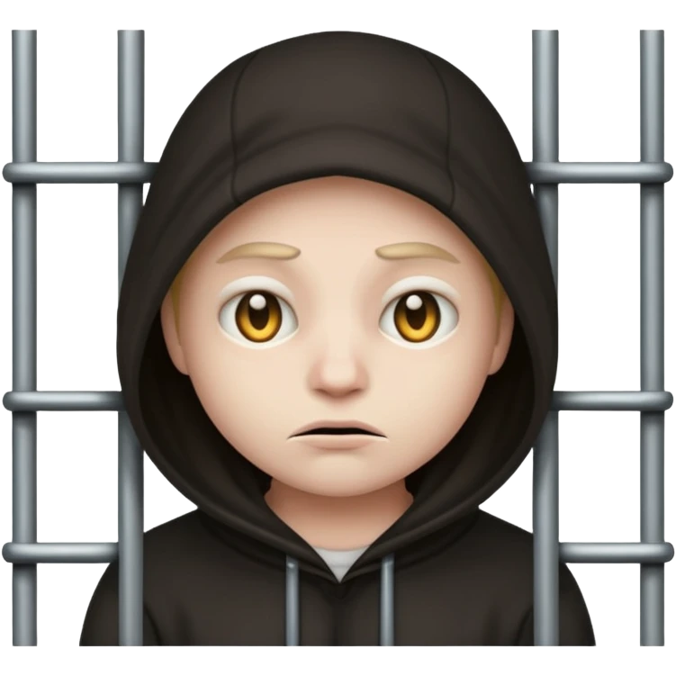 Создай эмодзи вора за решёткой emoji