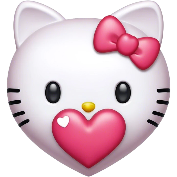 Hello kitty heart  emoji
